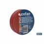 Cinta Aislante Roja de PVC 20m x 19mm Cofan