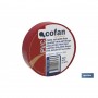 Cinta Aislante Roja de PVC 20m x 19mm Cofan