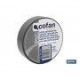 Cinta Aislante Gris de PVC 20m x 19mm Cofan