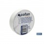 Cinta Aislante Blanca de PVC 20m x 19mm Cofan