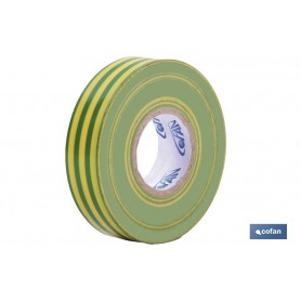 ▷ Cinta Aislante Amar/Verde de PVC 20m x 19mm | Ferreidea
