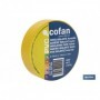 Cinta Aislante Amarilla de PVC 20m x 19mm Cofan
