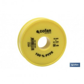 Rollo PTFE DE 19mm X 0,10mm Cofan