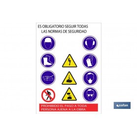 ▷ Señal de obra en glasspack 0,7 mm | Ferreidea