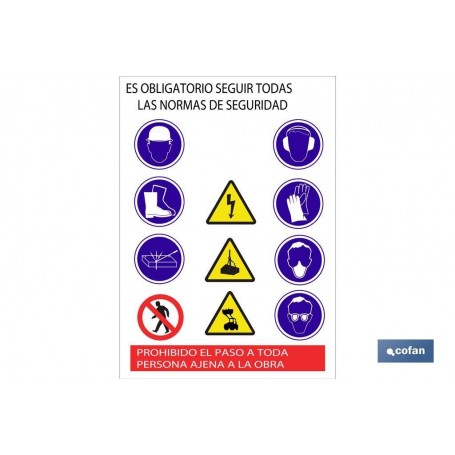 ▷ Señal de obra en glasspack 0,7 mm | Ferreidea