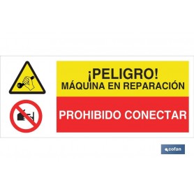 ▷ Cartel Combinada peligro / prohibición Poliestireno | Ferreidea
