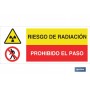 ▷ Cartel ATENCIÓN RIESGO DE RADIACIÓN - PROHIBIDO EL PASO | Ferreidea