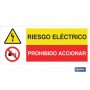 ▷ Cartel ATENCIÓN PELIGRO RIESGO ELECTRICO - PROHIBIDO ACCIONAR | Ferreidea