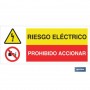 ▷ Cartel ATENCIÓN PELIGRO RIESGO ELECTRICO - PROHIBIDO ACCIONAR | Ferreidea