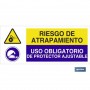 ▷ Cartel RIESGO DE ATRAPAMIENTO - USO OBLIGATORIO DE PROTECTOR FIJO | Ferreidea