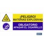 ▷ ATENCIÓN PELIGRO MATERIAS EXPLOSIVAS - APAGAR EL CIGARRILLO | Ferreidea