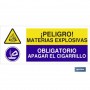▷ ATENCIÓN PELIGRO MATERIAS EXPLOSIVAS - APAGAR EL CIGARRILLO | Ferreidea