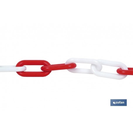 ▷ Cadena Plástico "Rojo/Blanco" | Ferreidea