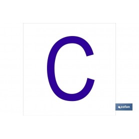 ▷ Cartel C Letra en glasspack | Ferreidea