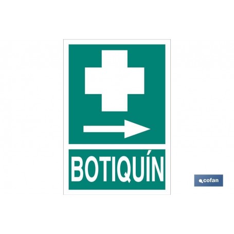 ▷ Cartel Botiquín Derecha Luminiscente | Ferreidea