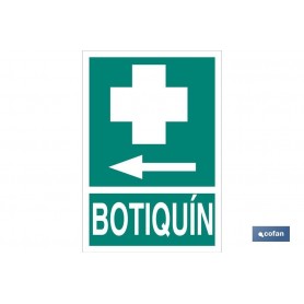 ▷ Cartel Botiquín Izquierda Luminiscente | Ferreidea