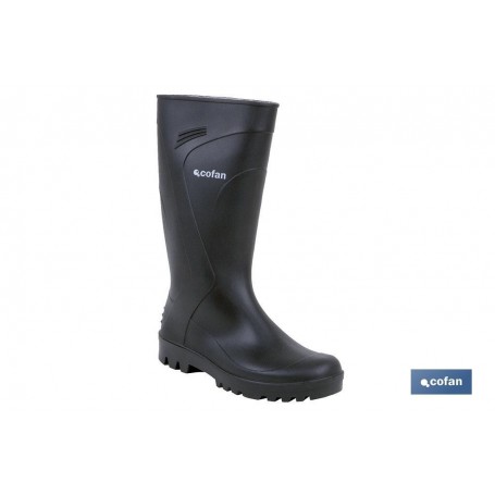 ▷ Bota de Agua PVC, Suela Antideslizante (Negra) | Ferreidea