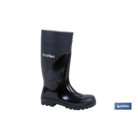 ▷ Bota de Agua con Puntera y Plantilla de Acero (Negra) | Ferreidea