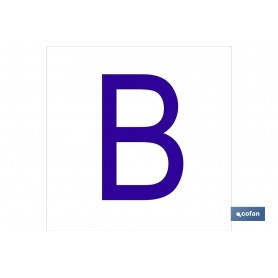 ▷ Cartel B Letra en glasspack | Ferreidea