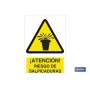 ▷ Señal ¡Atención! riesgo de salpicaduras | Ferreidea