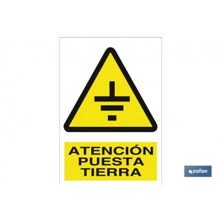 ▷ Señal Atención puesta tierra | Ferreidea