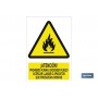 ▷ Señal Atención, no encender fuego, llamas o chispas | Ferreidea
