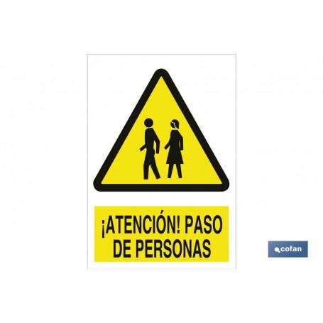 ▷ Señal Atención paso de personas | Ferreidea
