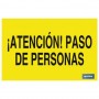 ▷ Cartel Atención paso de personas | Ferreidea