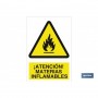 ▷ Cartel ¡Atención! materias inflamables | Ferreidea