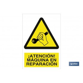 ▷ Señal ¡Atención! máquina en reparación | Ferreidea
