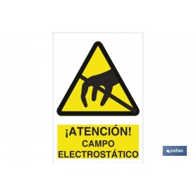 ▷ Señal ¡Atención! campo electroestático | Ferreidea
