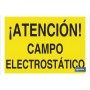 ▷ Cartel ¡Atención! campo electroestático | Ferreidea