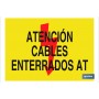 ▷ Cartel Atención cables enterrados AT | Ferreidea