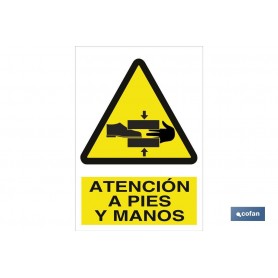 ▷ Señal Atención a pies y manos | Ferreidea