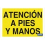 ▷ Cartel Atención a pies y manos | Ferreidea