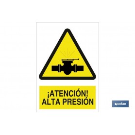 ▷ Señal ¡Atención! alta presión | Ferreidea