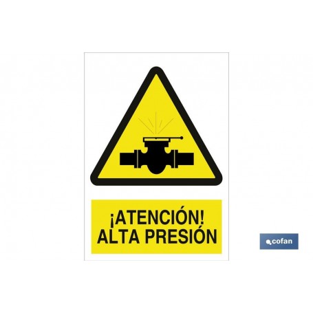 ▷ Señal ¡Atención! alta presión | Ferreidea