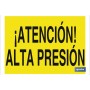 ▷ Cartel ¡Atención! alta presión | Ferreidea