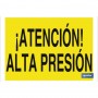 ▷ Cartel ¡Atención! alta presión | Ferreidea