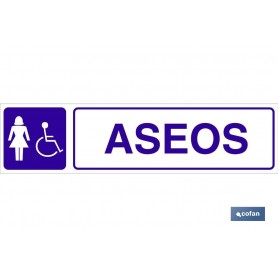 ▷ Cartel aseos señora discapacitada | Ferreidea