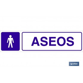 ▷ Cartel Adhesivo aseos caballero | Ferreidea