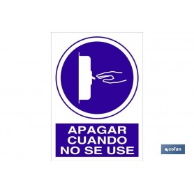 ▷ Señal Apagar cuando no se use | Ferreidea