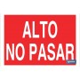 ▷ Cartel Alto No Pasar Rojo | Ferreidea