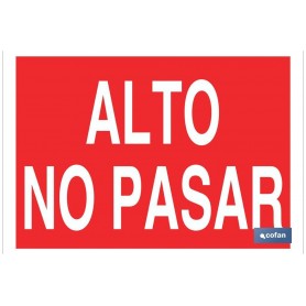 ▷ Cartel Alto No Pasar Rojo | Ferreidea