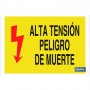 ▷ Cartel Alta tensión peligro de muerte Pictograma y Texto | Ferreidea
