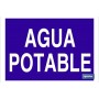 ▷ Cartel Agua potable Color Azul | Ferreidea
