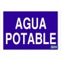 ▷ Cartel Agua potable Color Azul | Ferreidea