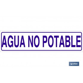 ▷ Cartel Agua no potable | Ferreidea
