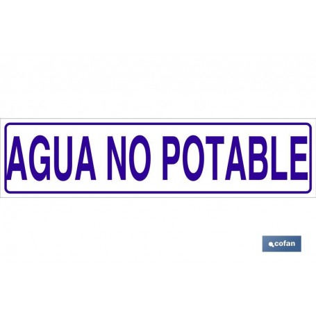 ▷ Cartel Agua no potable | Ferreidea