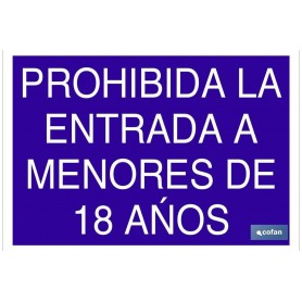 ▷ Cartel AC14 Señal "prohibido 18 años" | Ferreidea